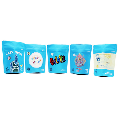 3.5g 런츠 지플록식 맞춘 인쇄된 패키징 테플론제 백은 의학 잡초를 위해 팁 마일라를 견딥니다