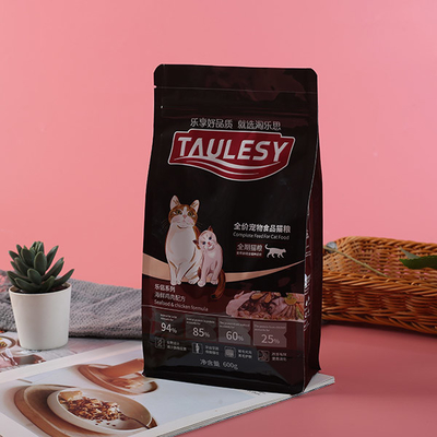 봉지를 패키징하는 지프 잠금 장치 12 킬로그램 재활용할 수 있는 애완 식품 포장 600g 개 간식