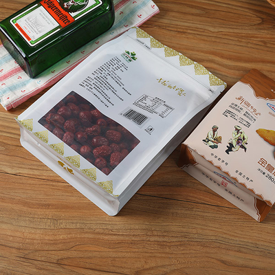 50g 창문으로 봉투 편평한 하부를 패키징하는 열 차폐성 백 100g 200g 식품 플라스틱