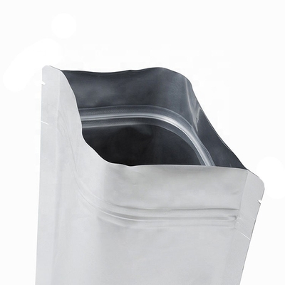 Black Zipper 50g Resealable Zipper Bags Mylar Smell Proof Stand Up Pouch